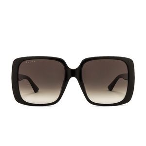 Gucci square logo black gradient sunglasses